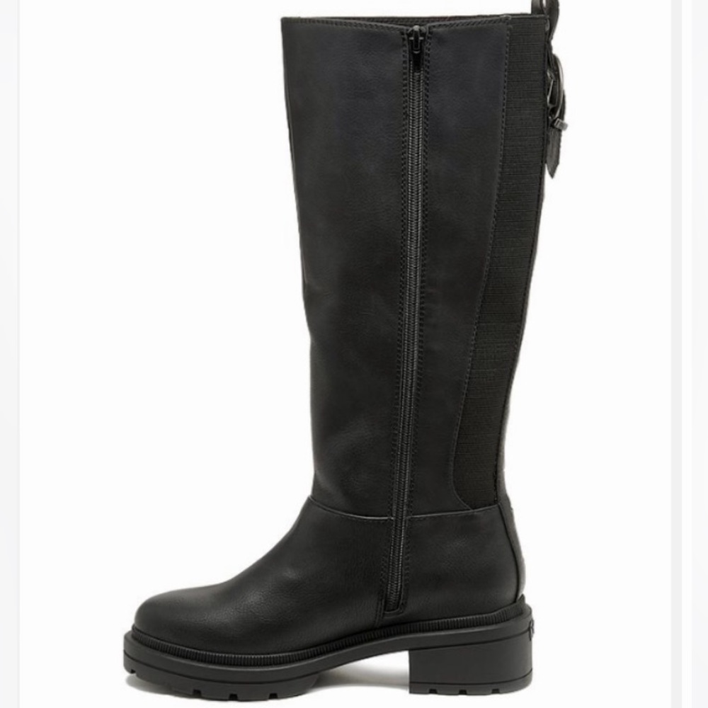 Rocket Dog Black Index Duke Knee-High Boot Women Size 8 Tall NEW